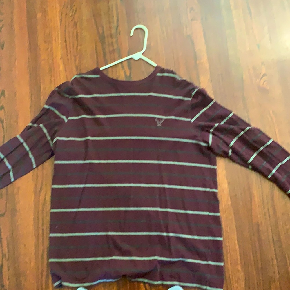 American Eagle size large striped long sleeve tee